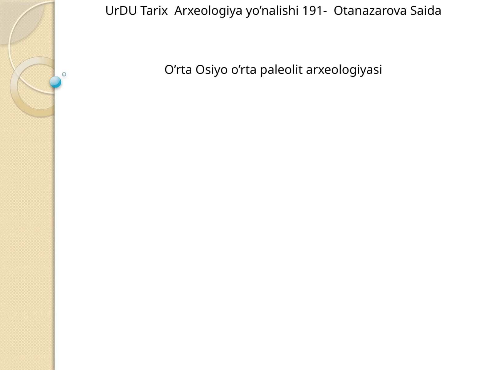 UrDU Tarix Arxeologiya yo’nalishi 191- Otanazarova Saida 1