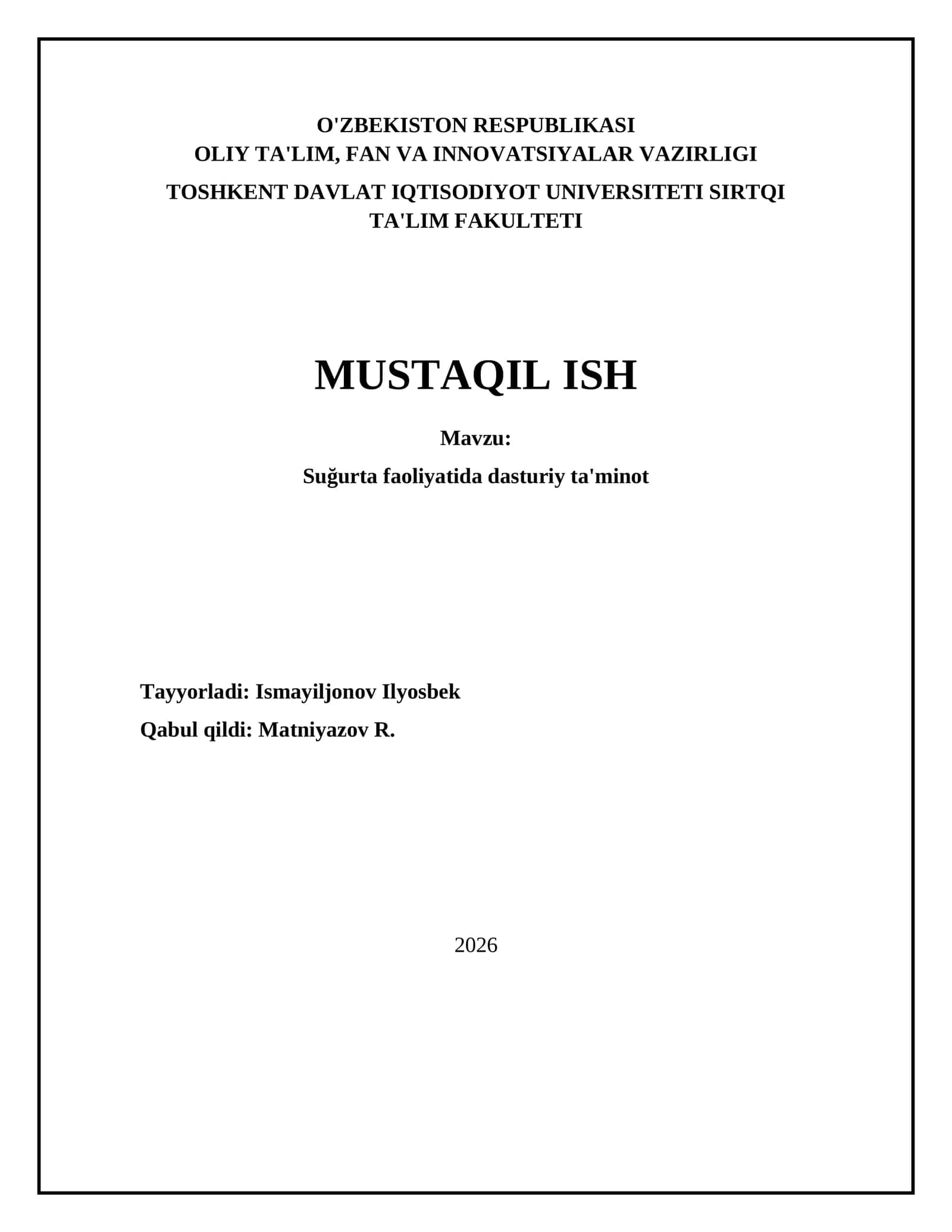 Suğurta faoliyatida dasturiy ta'minot 1