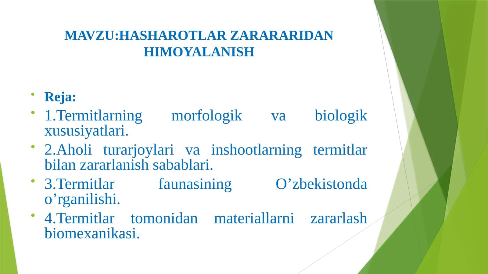 HASHAROTLARZARARARIDAN HIMOYALANISH 1