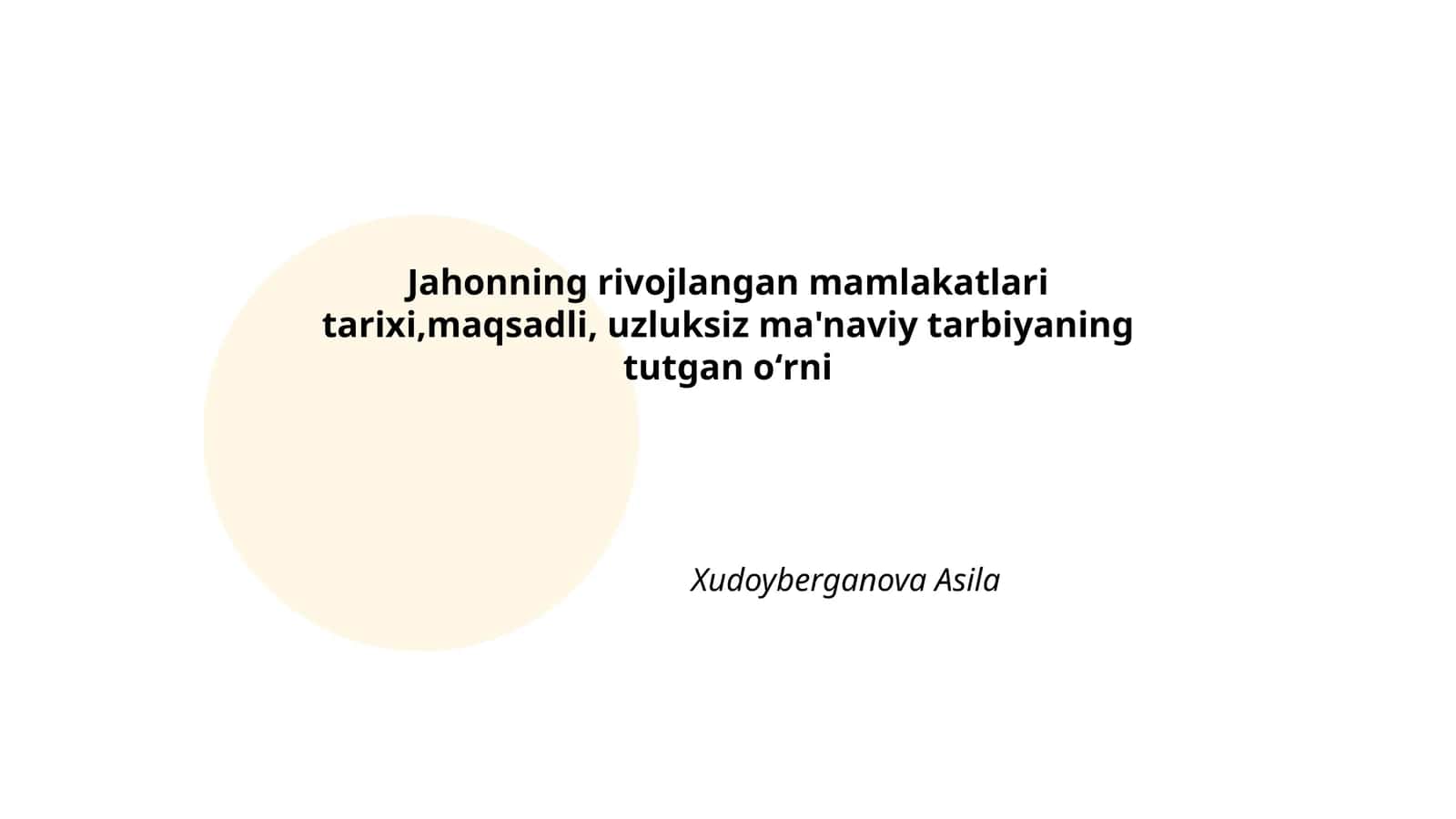 Jahonning rivojlangan mamlakatlari tarixi 1