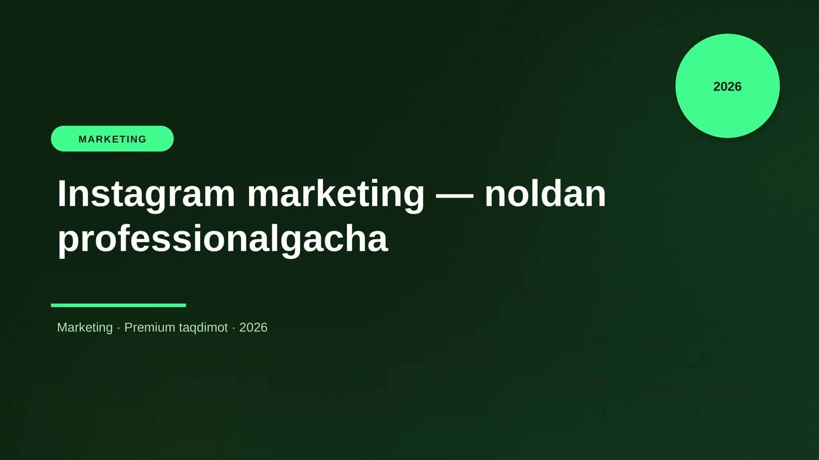 Instagram marketing — noldan professionalgacha 1