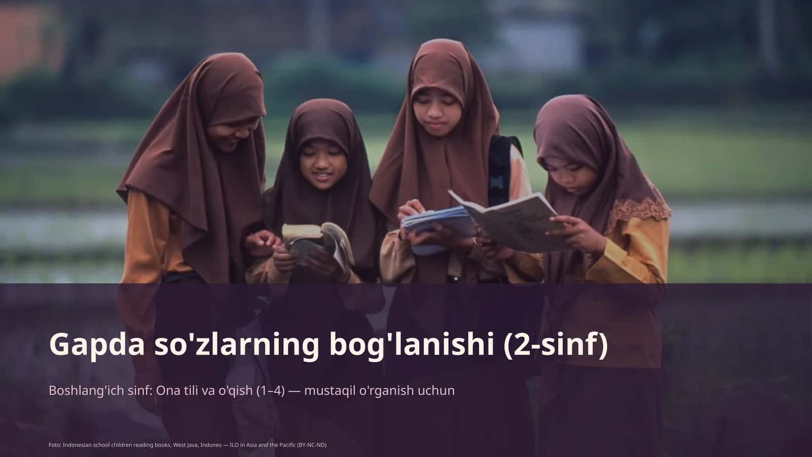 Gapda so'zlarning bog'lanishi (2-sinf) 1