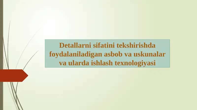 Metallar xossalarining tanilishi 1