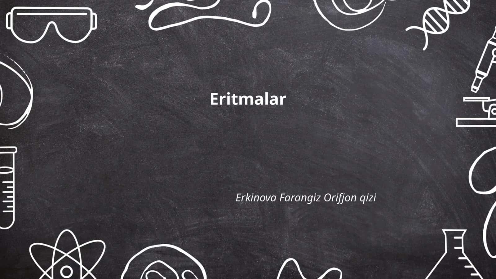 Eritmalar 1
