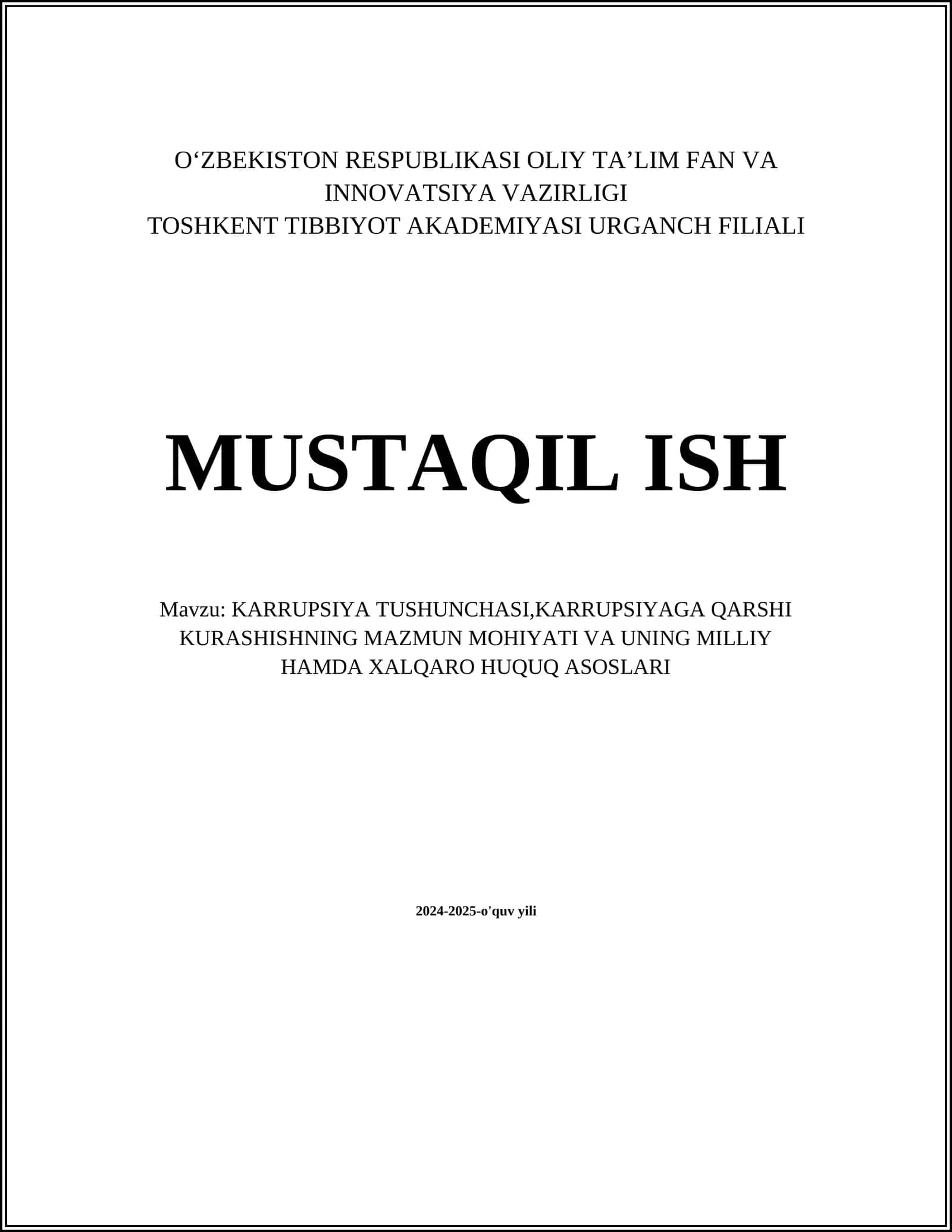 KARRUPSIYA TUSHUNCHASI 1