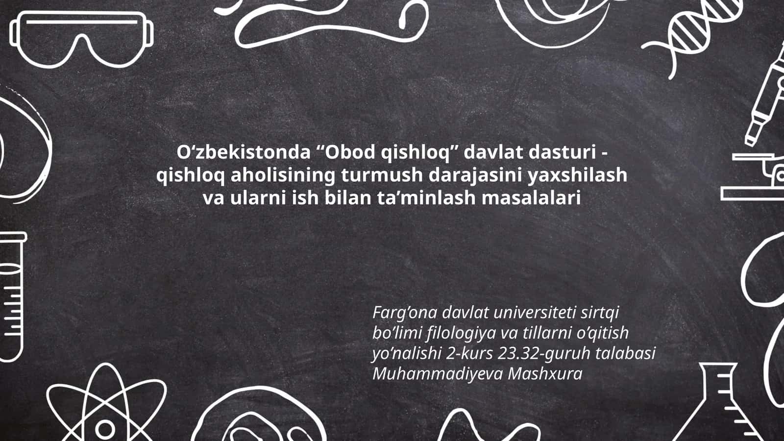 Obod qishloq davlat dasturi 1