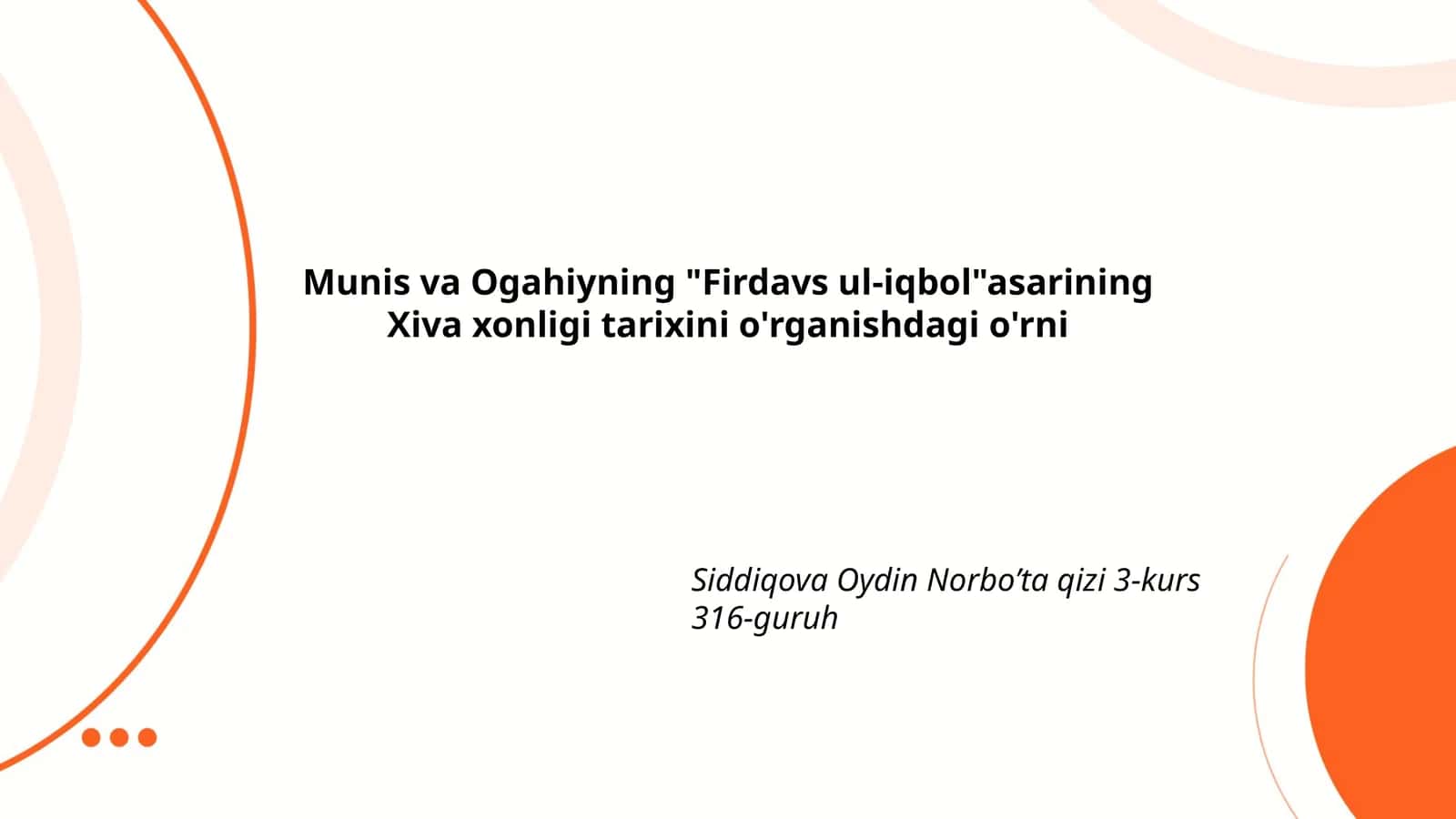 Firdavs ul-iqbol tarixi 1