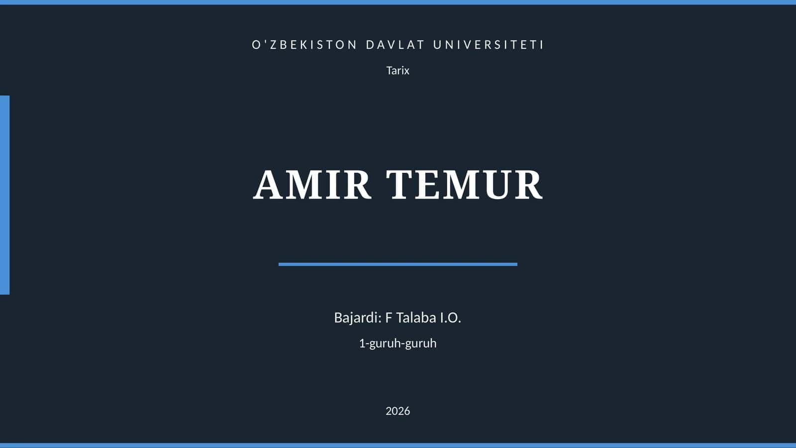 AMIR TEMUR 1
