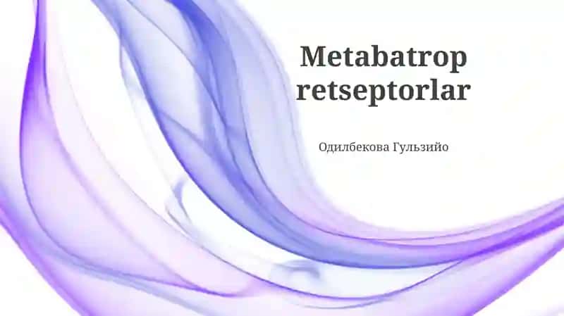 Metabotrop retseptorlar