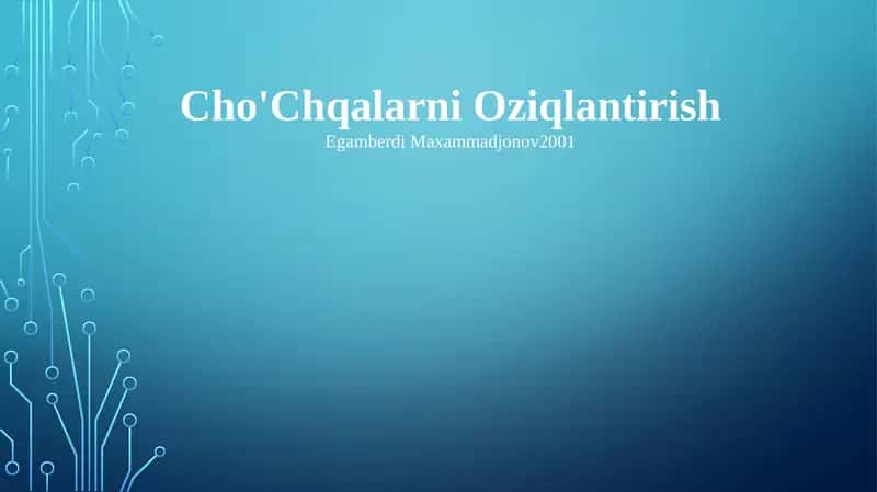 Oziqlantirish 1