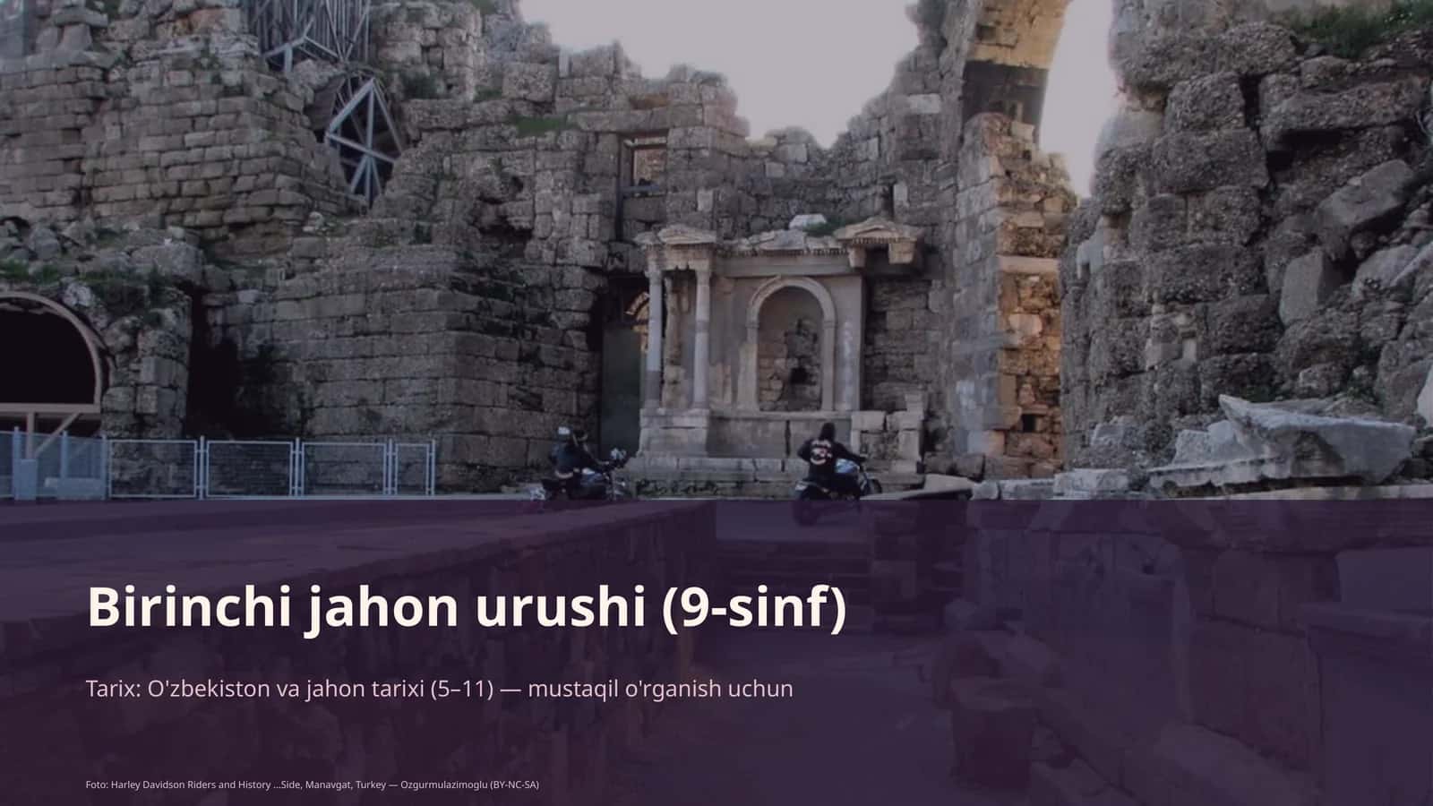 Birinchi jahon urushi (9-sinf) 1