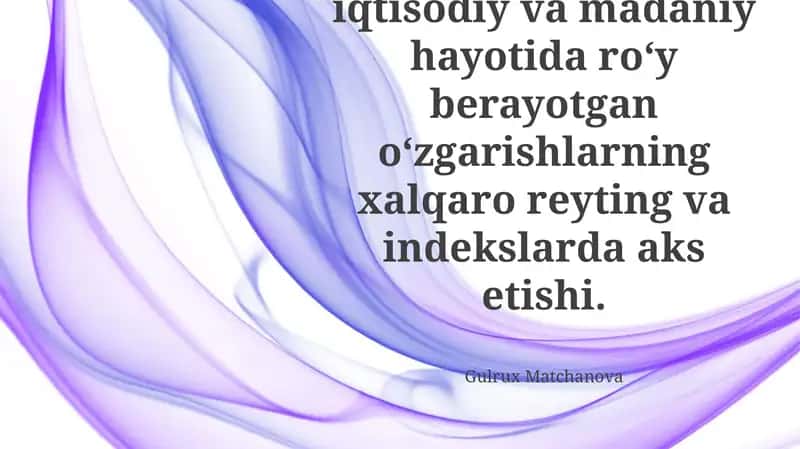 O‘zbekistonning Madaniy O‘zgarishlari va Jahon Indeksiga Ta'siri 1
