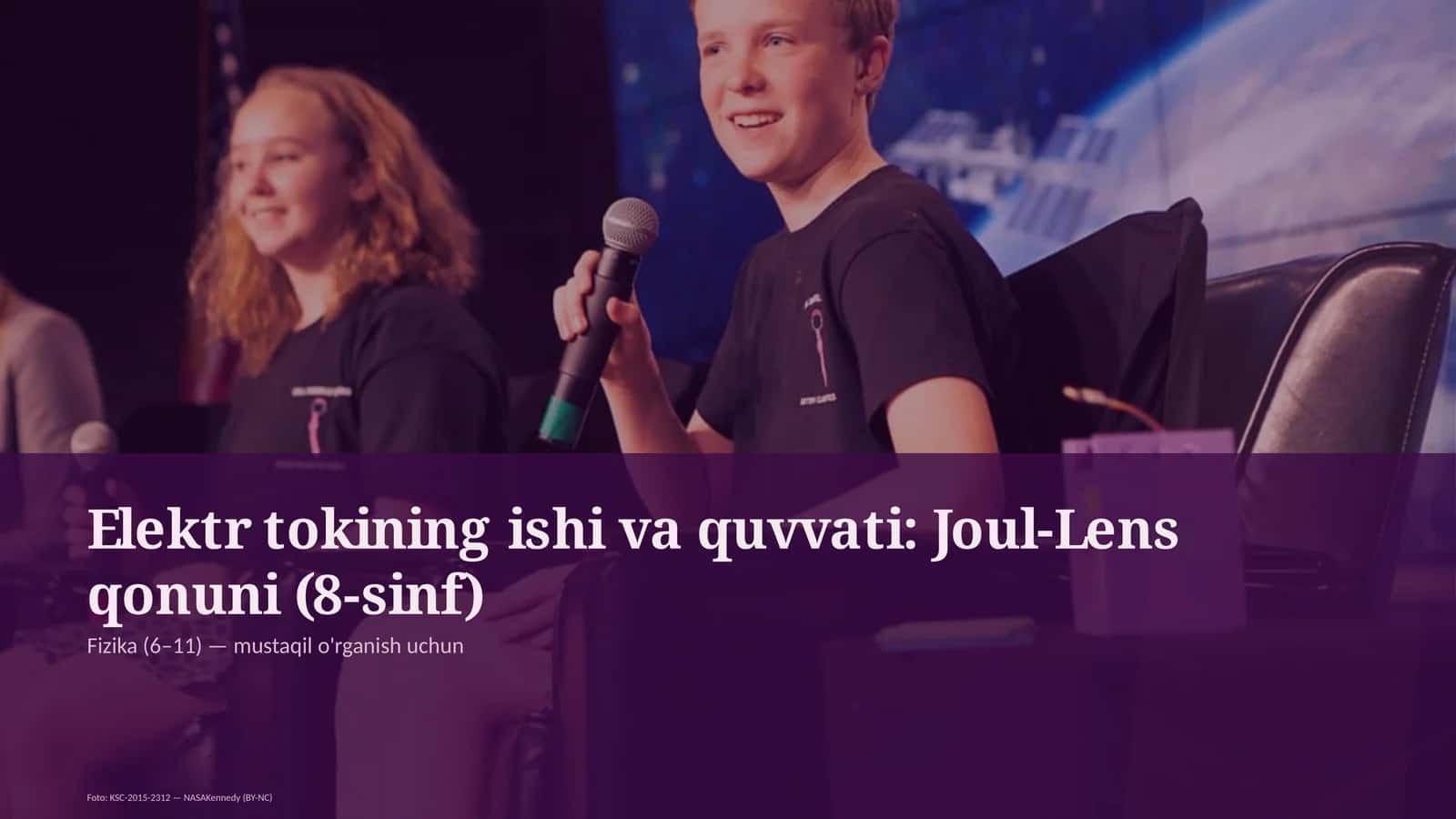 Elektr tokining ishi va quvvati: Joul-Lens qonuni (8-sinf) 1