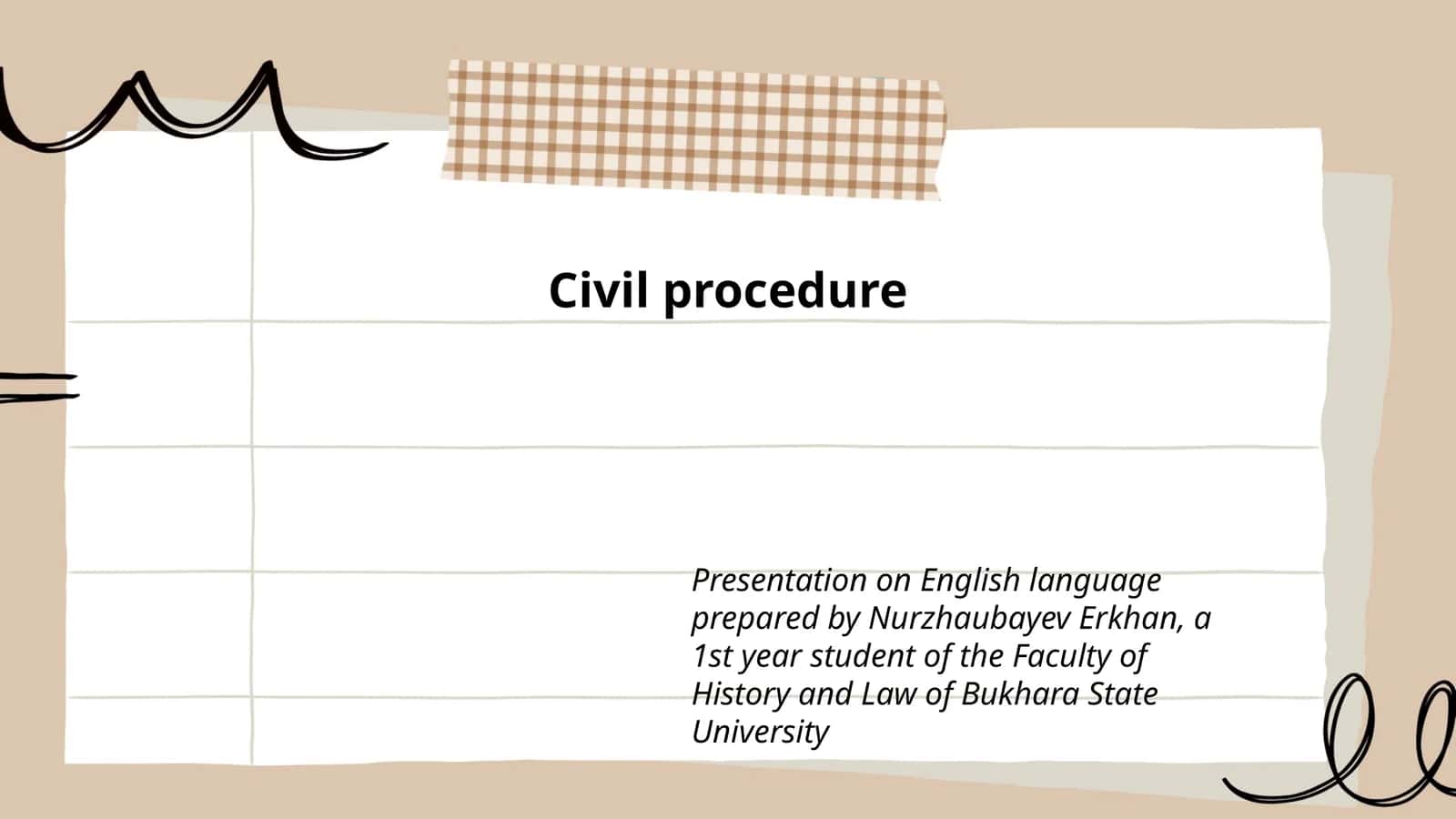 Civil procedure 1