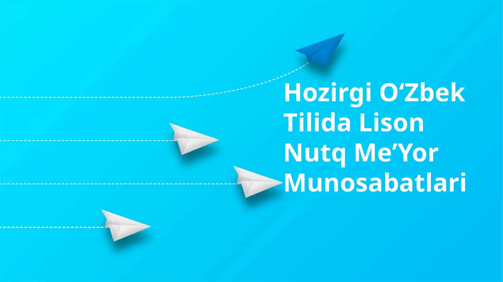 Hozirgi O'zbek Tilida Lison Nutq Me'yor Munosabatlari 1
