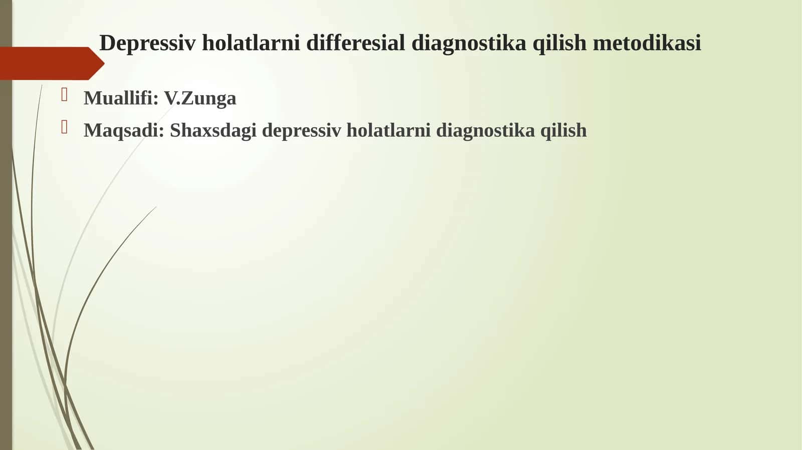 Depressiv holatlarni differensial diagnostika qilish metodikasi 1