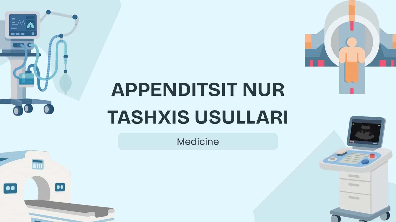 Appenditsit nur tashxis usullari. 1