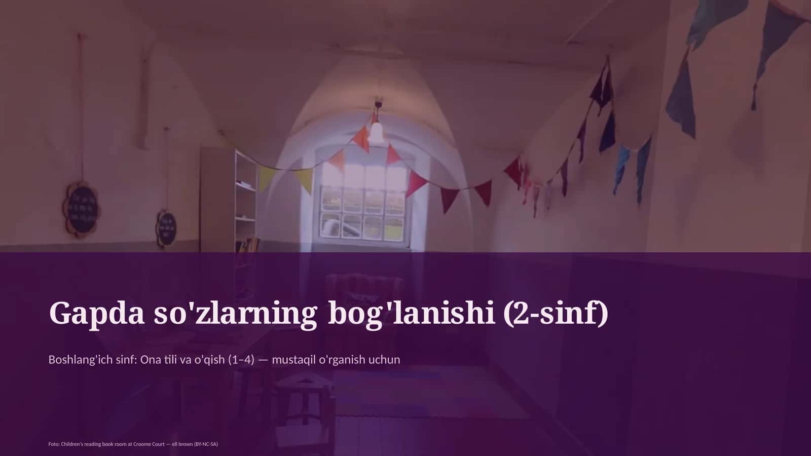 Gapda so'zlarning bog'lanishi (2-sinf) 1