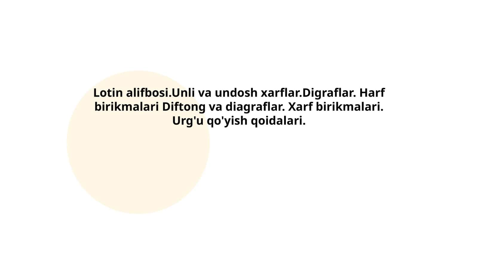 Lotin alifbosi 1
