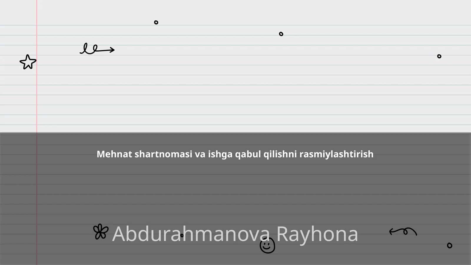 Mehnat shartnomasi va ishga qabul qilishni rasmiylashtirish 1