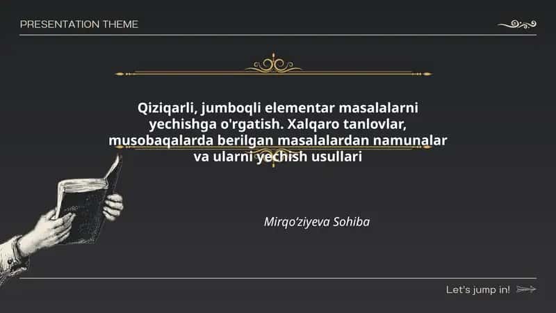 Qiziqarli, jumboqli elementar masalalarni yechishga o'rgatish 1