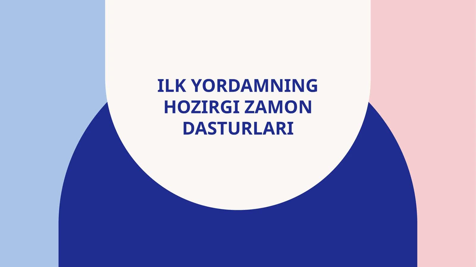 Ilk yordamning hozirgi zamon dasturlari 1