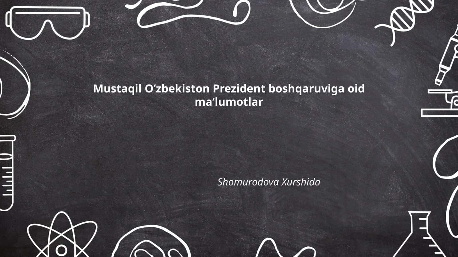Prezidentning Konstitutsiyaviy vakolatlari 1
