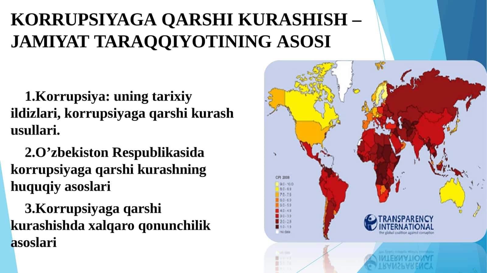 Korrupsiyaga qarshi kurashish – jamiyattar aqqiyotining asosi 1