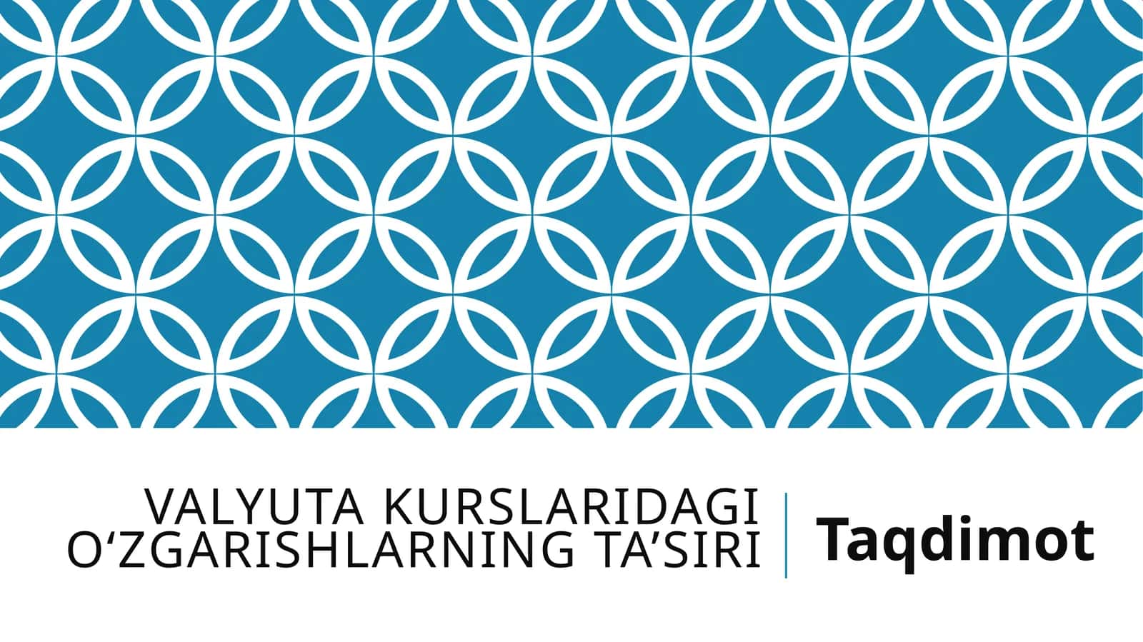 Valyuta kurslaridagi o‘zgarishlarning ta’siri 1
