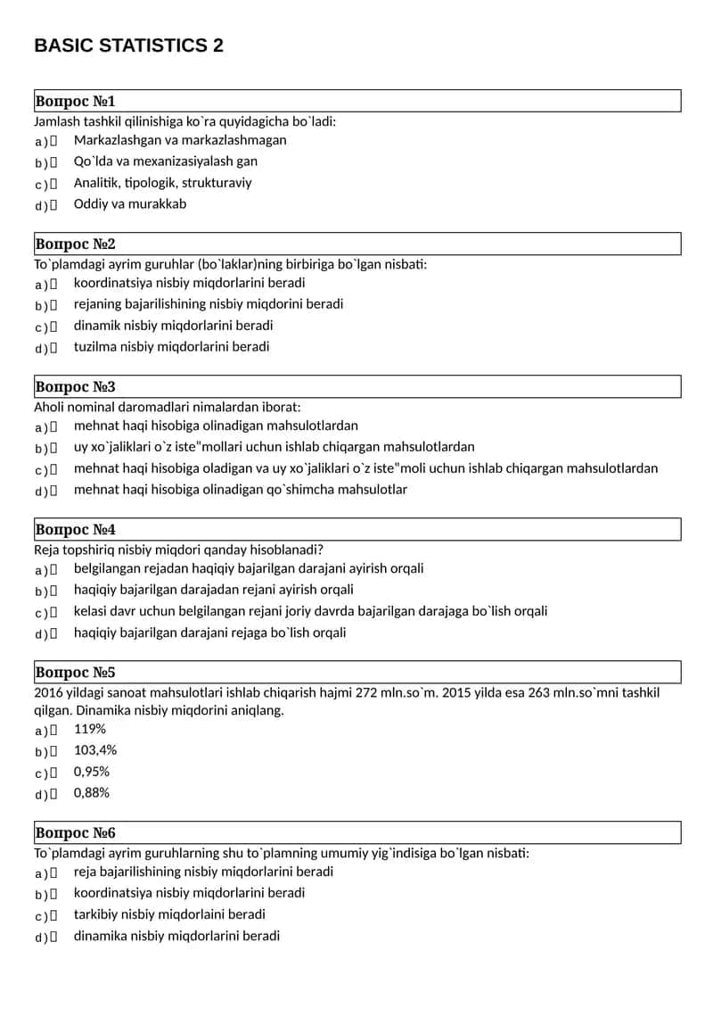 BASIC STATISTICS 2 1