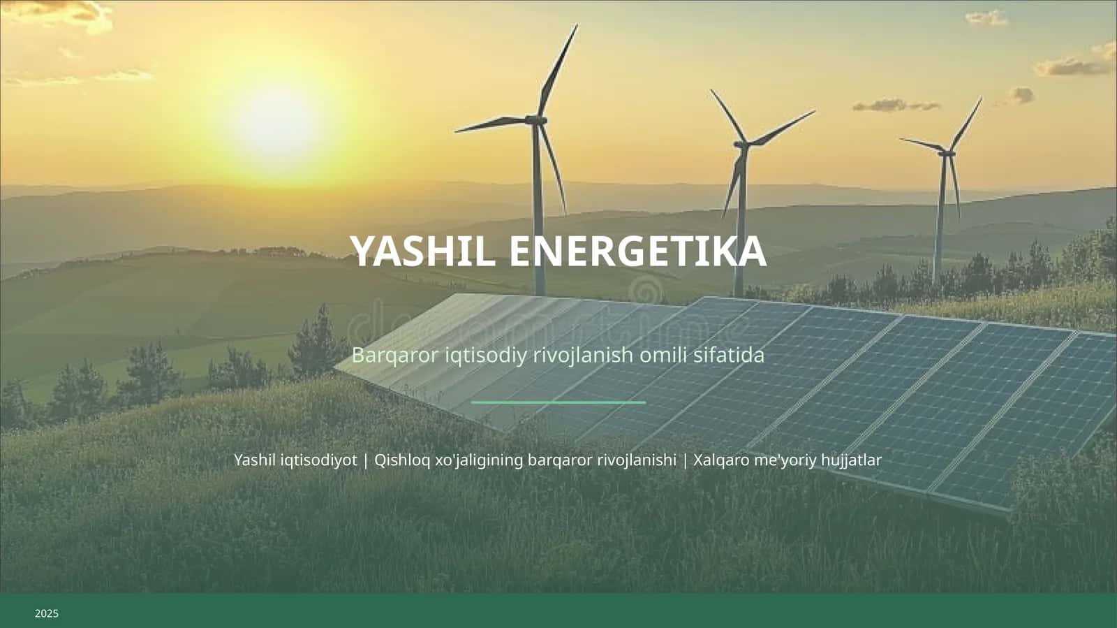 YASHIL ENERGETIKA 1