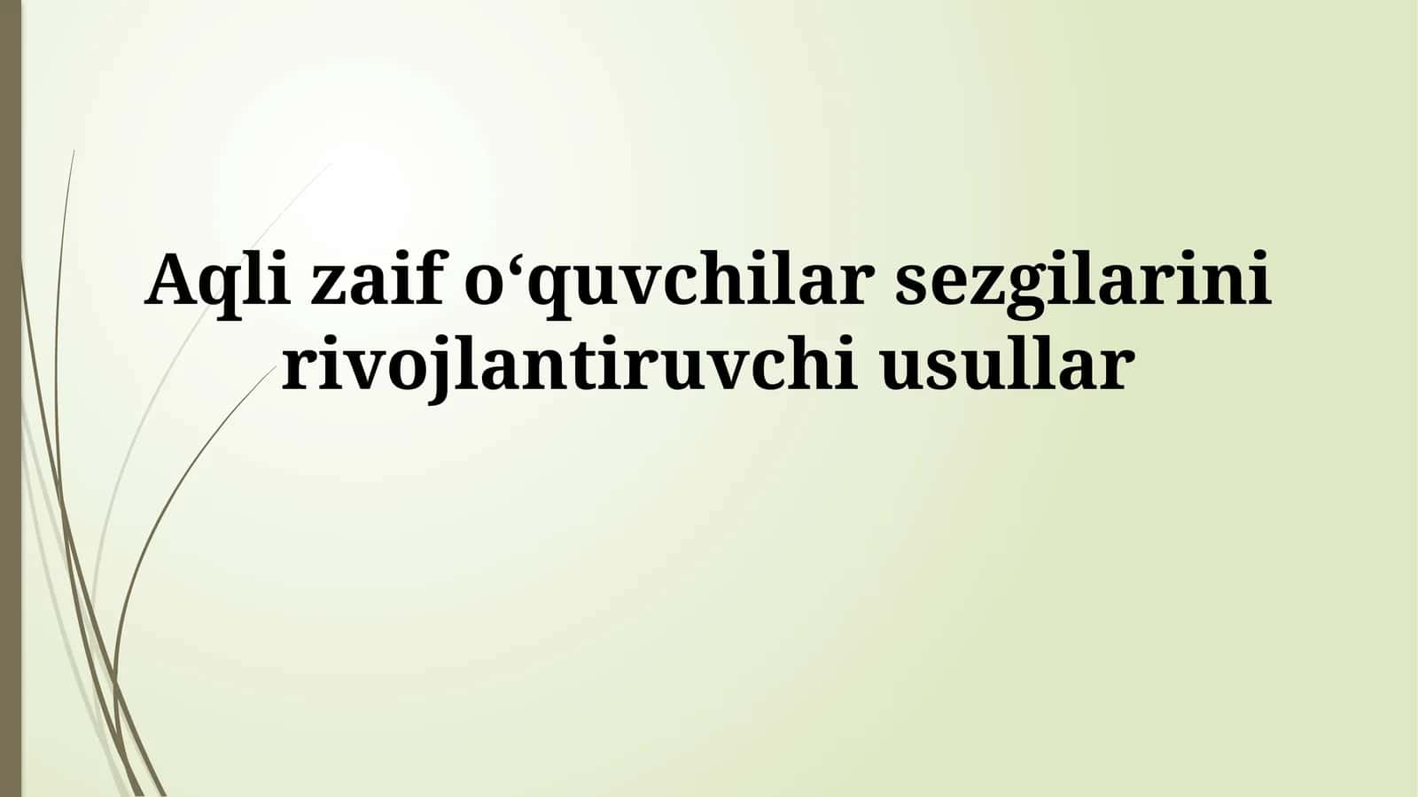 Musiqa terapiyasi orqali sezgi organlarini rivojlantirish 1