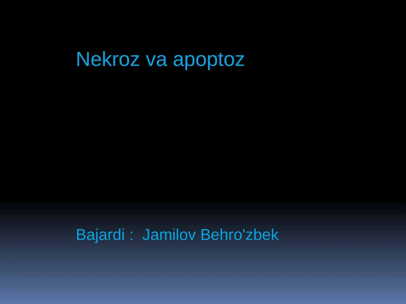 Nekroz va Apoptoz 1