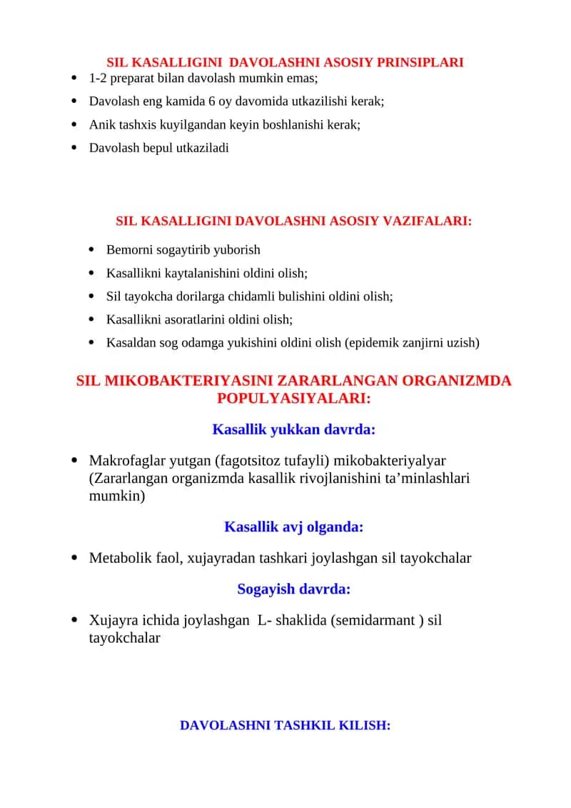SIL KASALLIGINI DAVOLASHNI ASOSIY PRINSIPLARI 1
