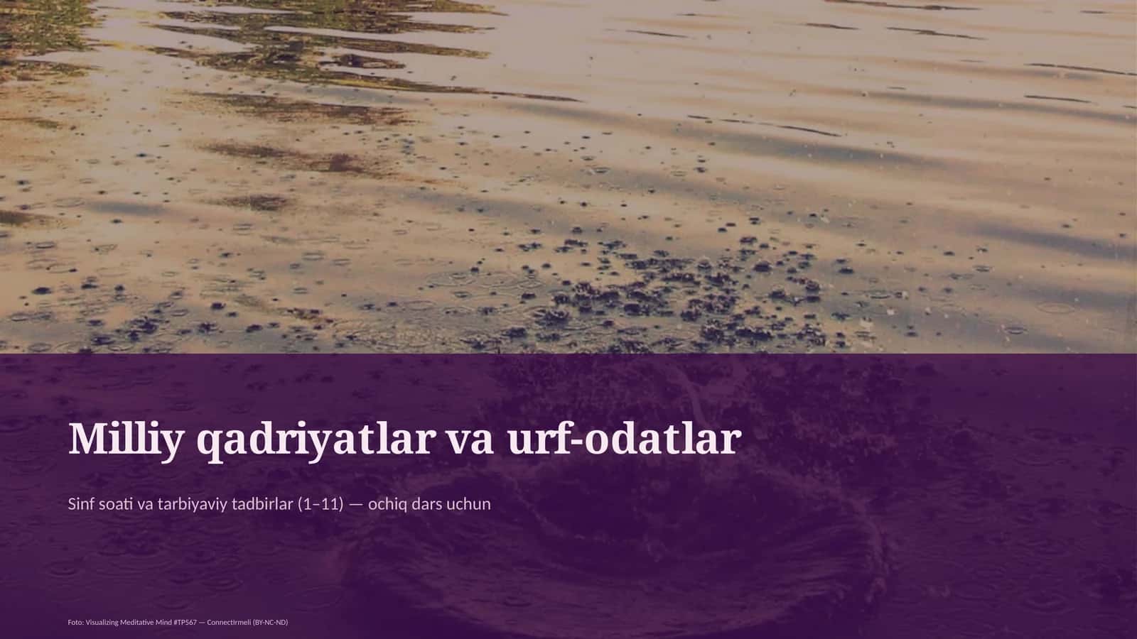 Milliy qadriyatlar va urf-odatlar 1