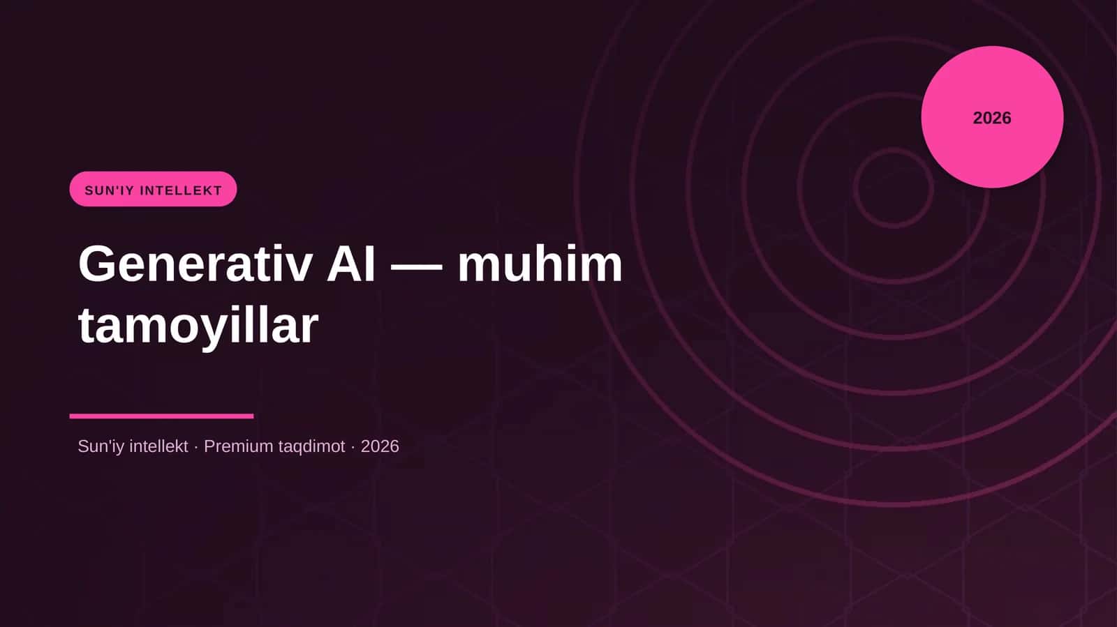 Generativ AI — muhim tamoyillar 1