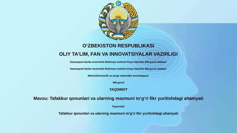 Materialshunoslik va yangi materiallar texnologiyasi 1