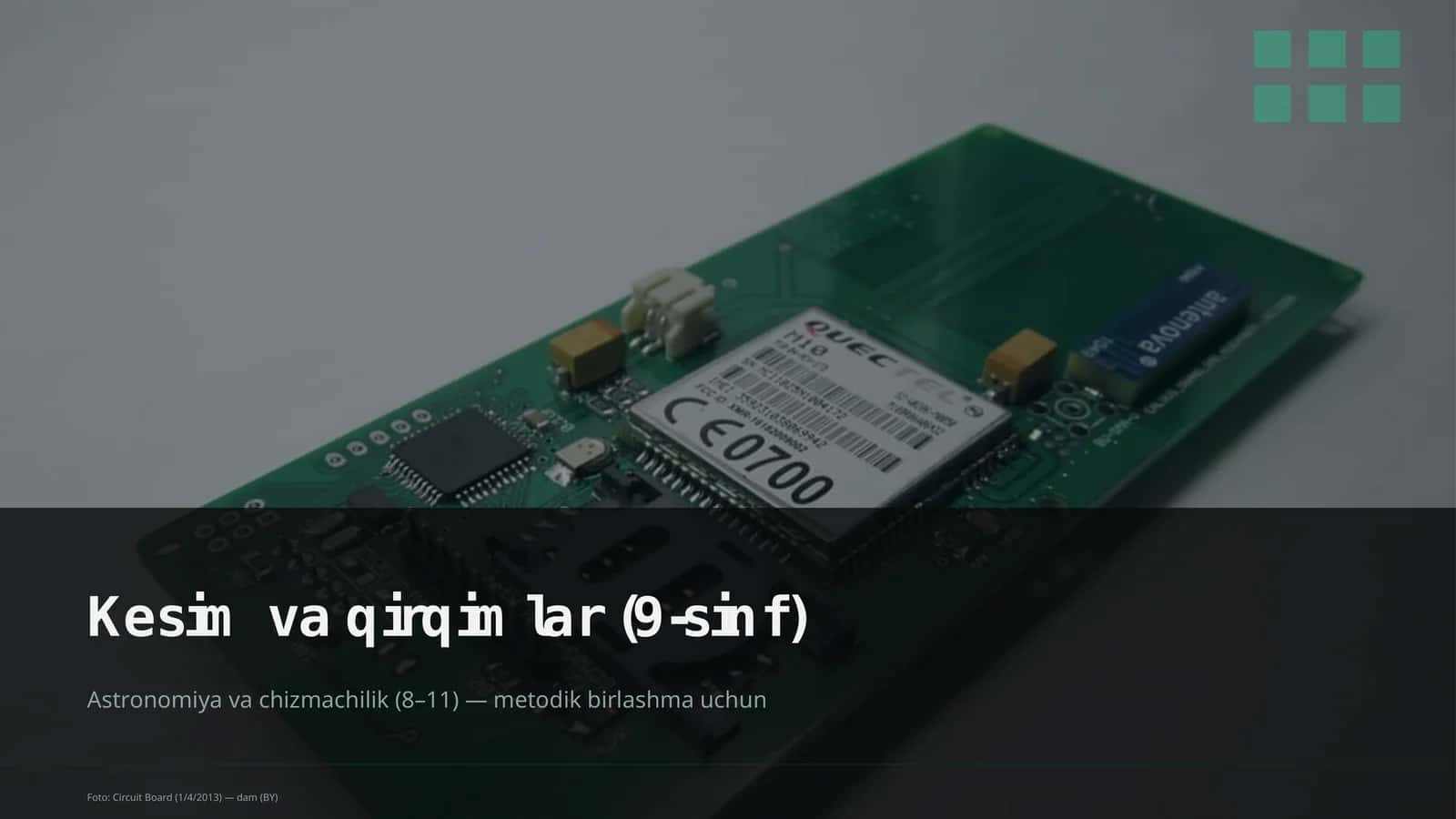 Kesim va qirqimlar (9-sinf) 1