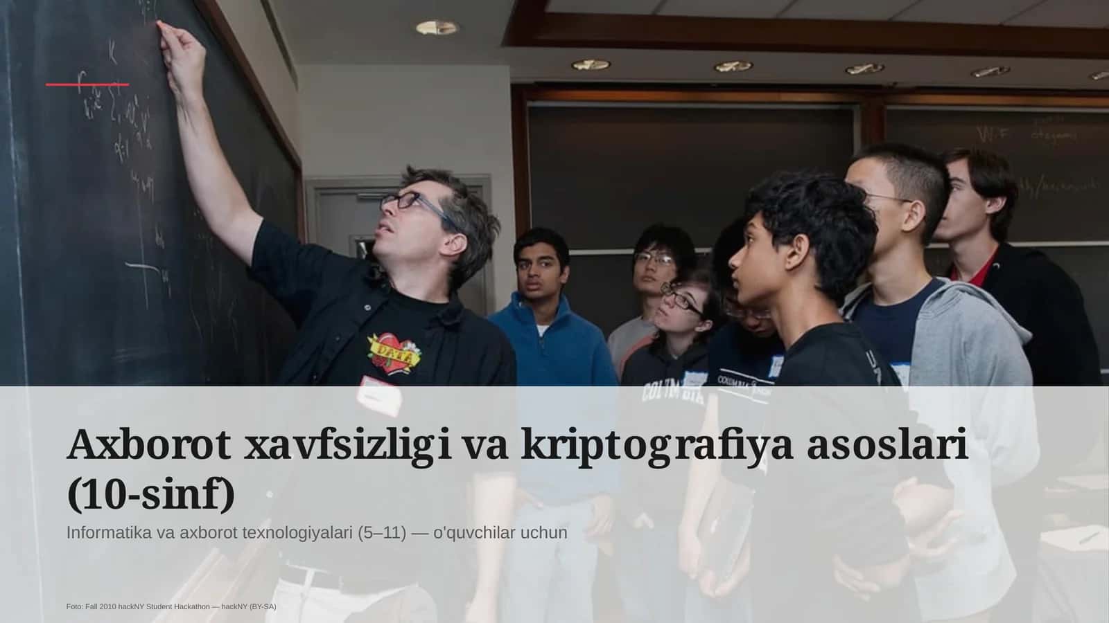 Axborot xavfsizligi va kriptografiya asoslari (10-sinf) 1