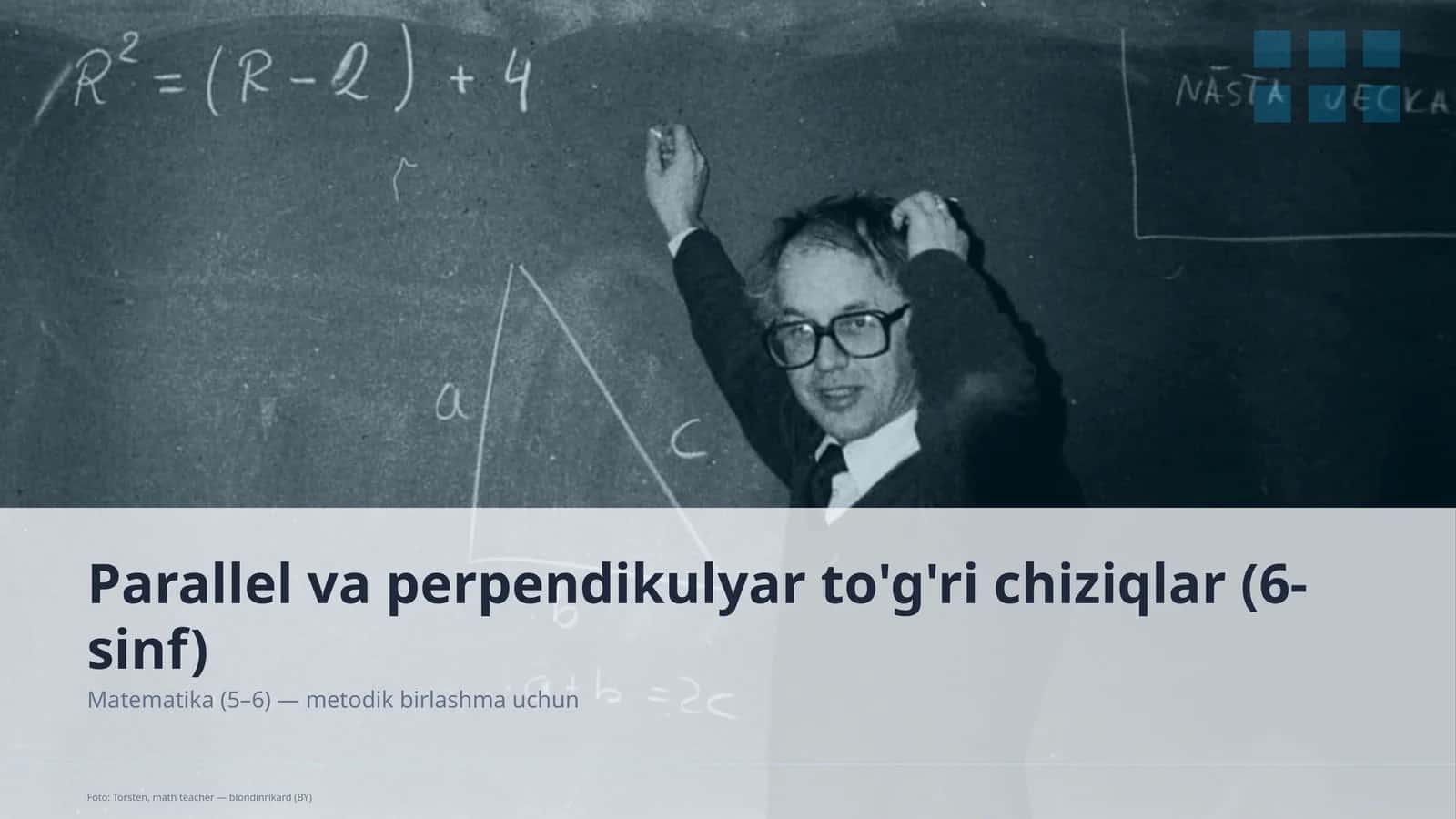 Parallel va perpendikulyar to'g'ri chiziqlar (6-sinf) 1