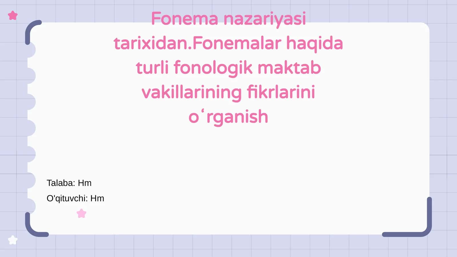 Fonema nazariyasi tarixidan 1