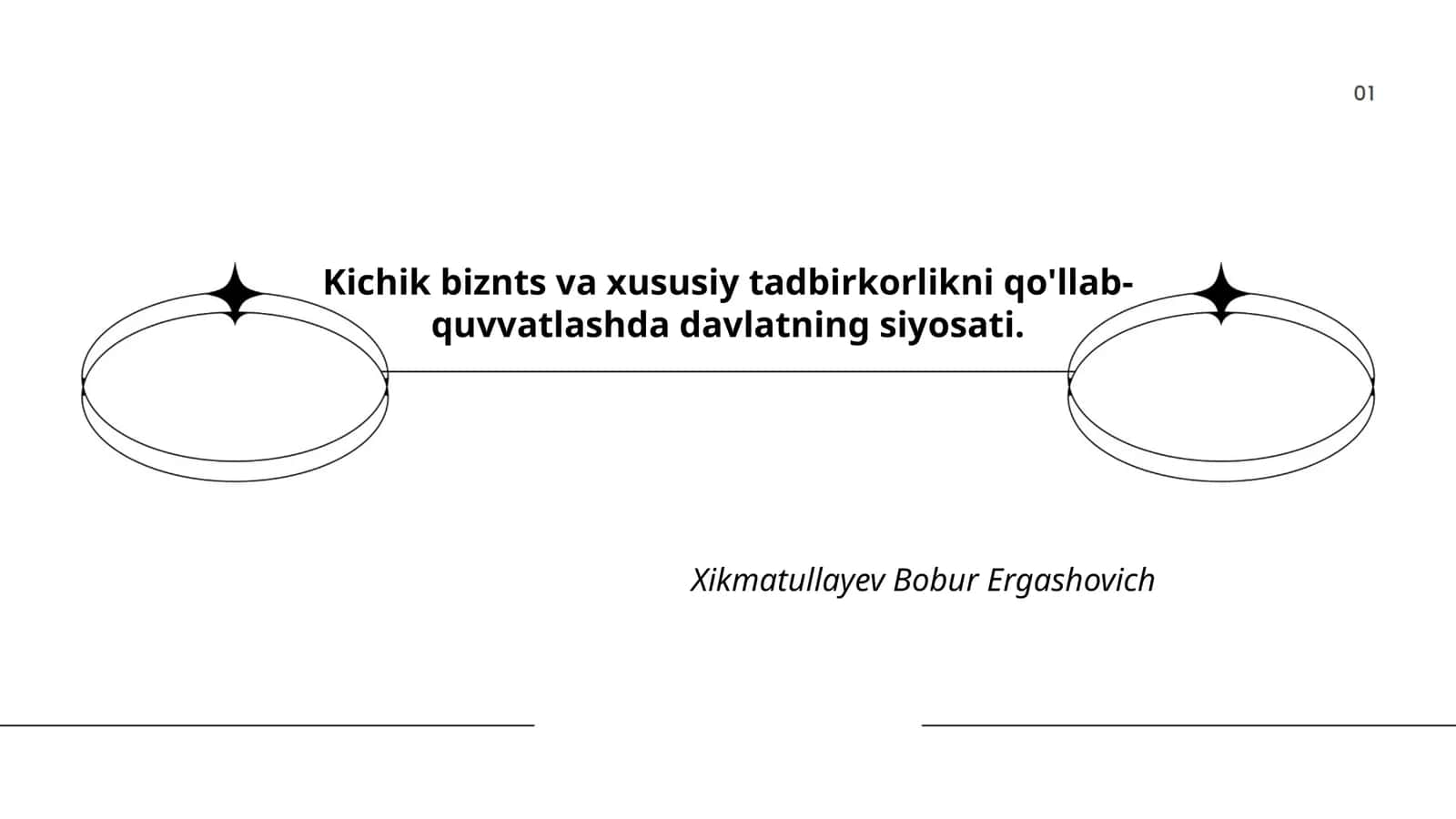Kichik biznts va xususiy tadbirkorlikni qo'llab-quvvatlashda davlatning siyosati 1
