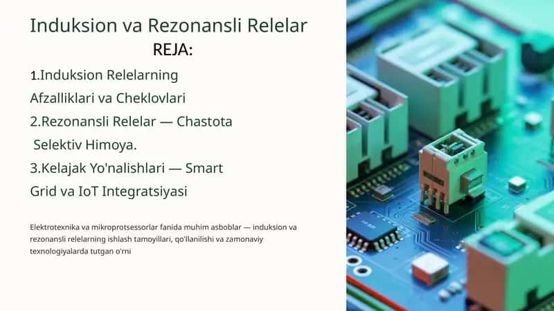 Induksion va Rezonansli Relelar 1