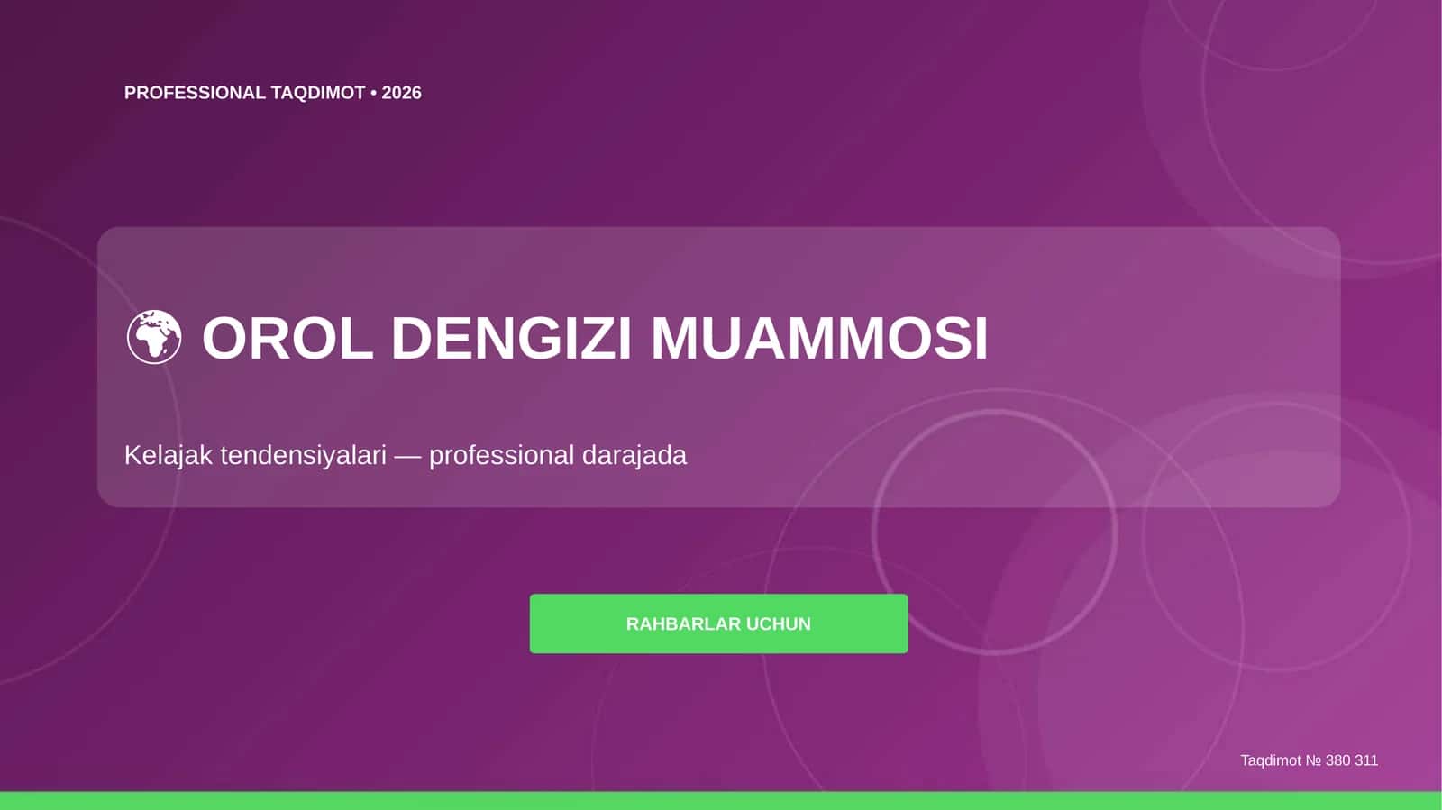 OROL DENGIZI MUAMMOSI 1