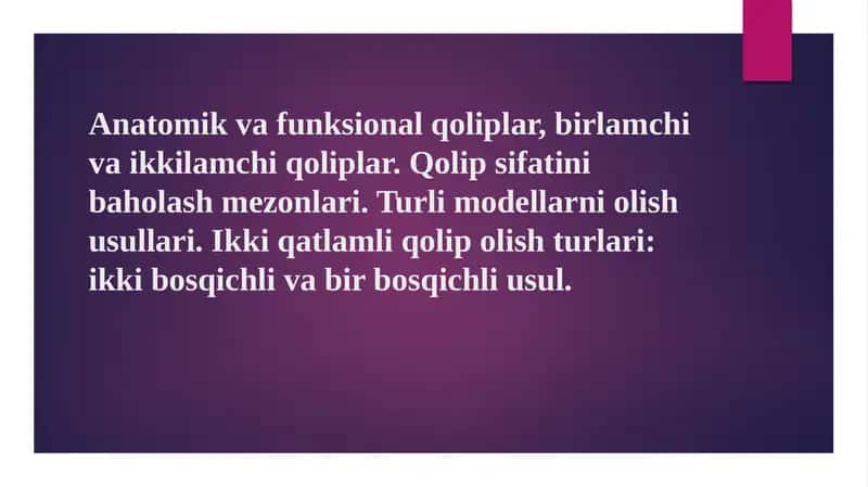 Anatomik qolip (Anatomik otpechatok) 1