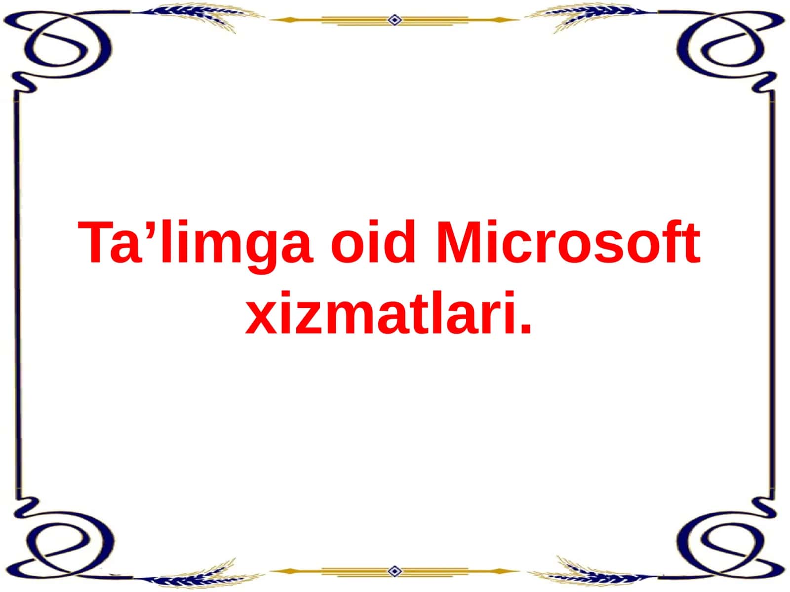 Microsoft Offiсe dasturlari 1