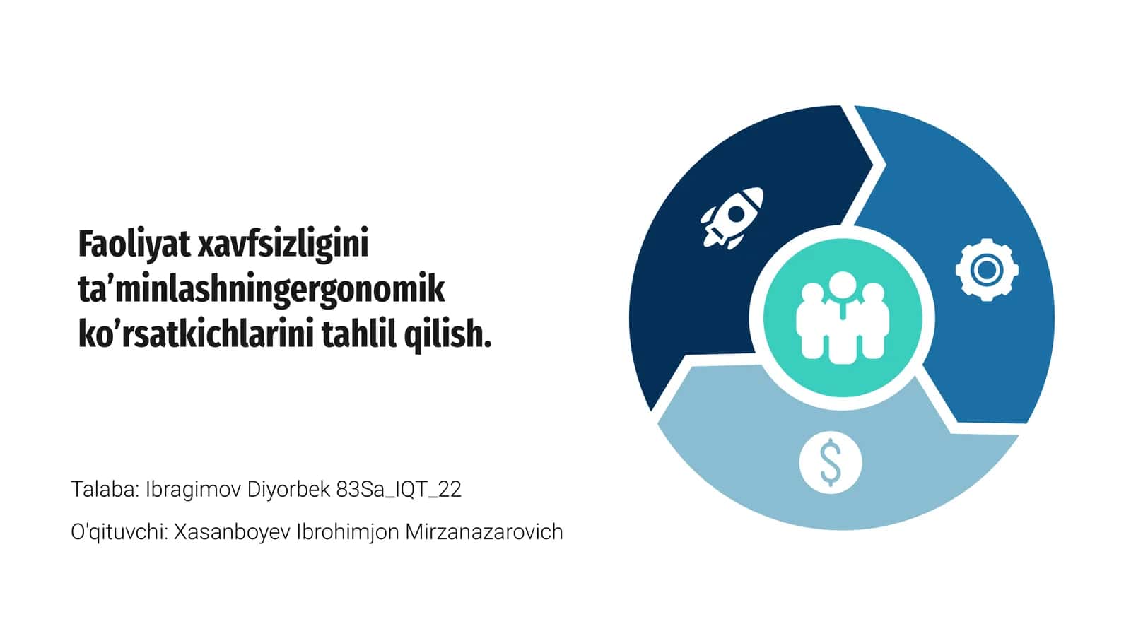 Faoliyat xavfsizligini ta’minlashning ergonomik ko’rsatkichlarini tahlil qilish 1