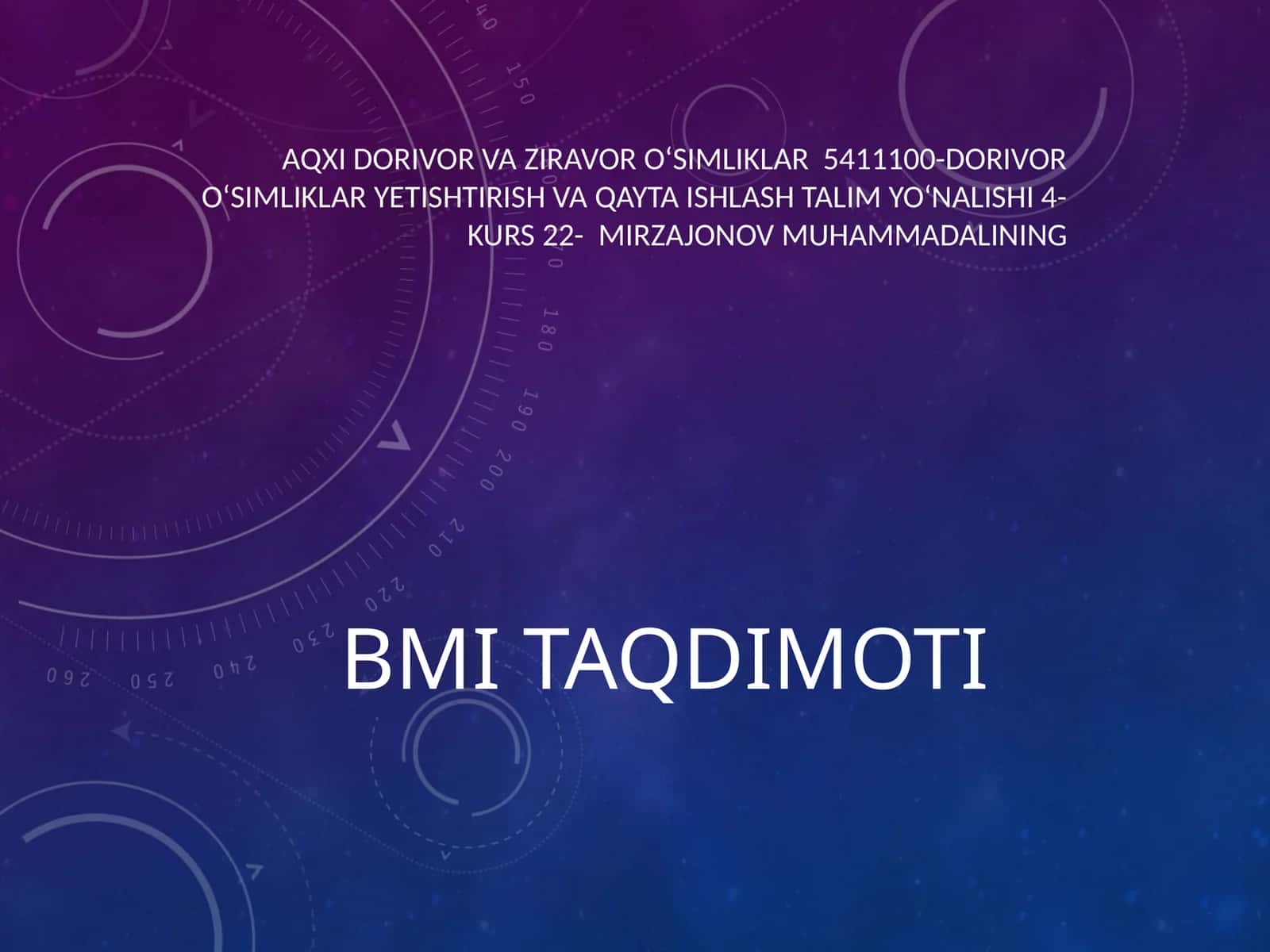 BMI Taqdimoti 1