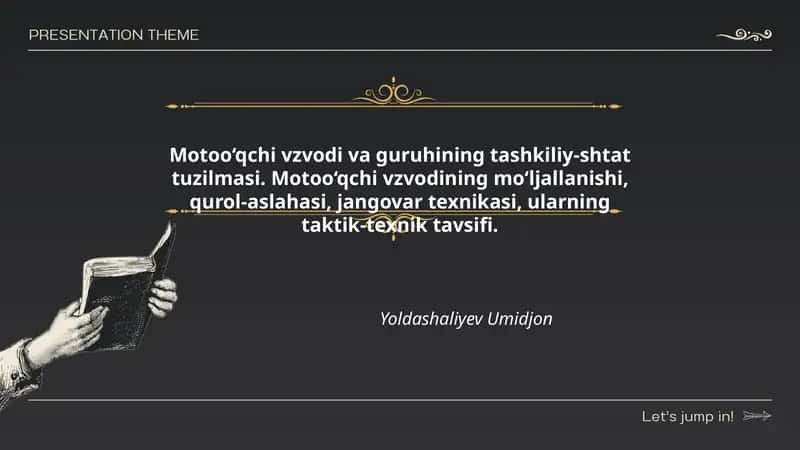 Motoo‘qchi vzvodi va guruhining tashkiliy-shtat tuzilmasi 1