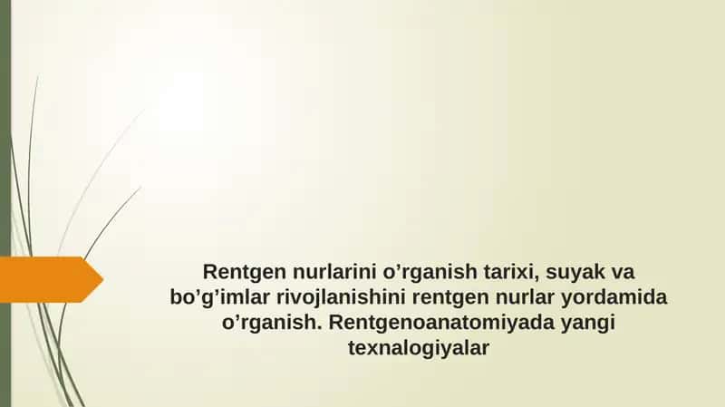 Rentgen nurlari 1